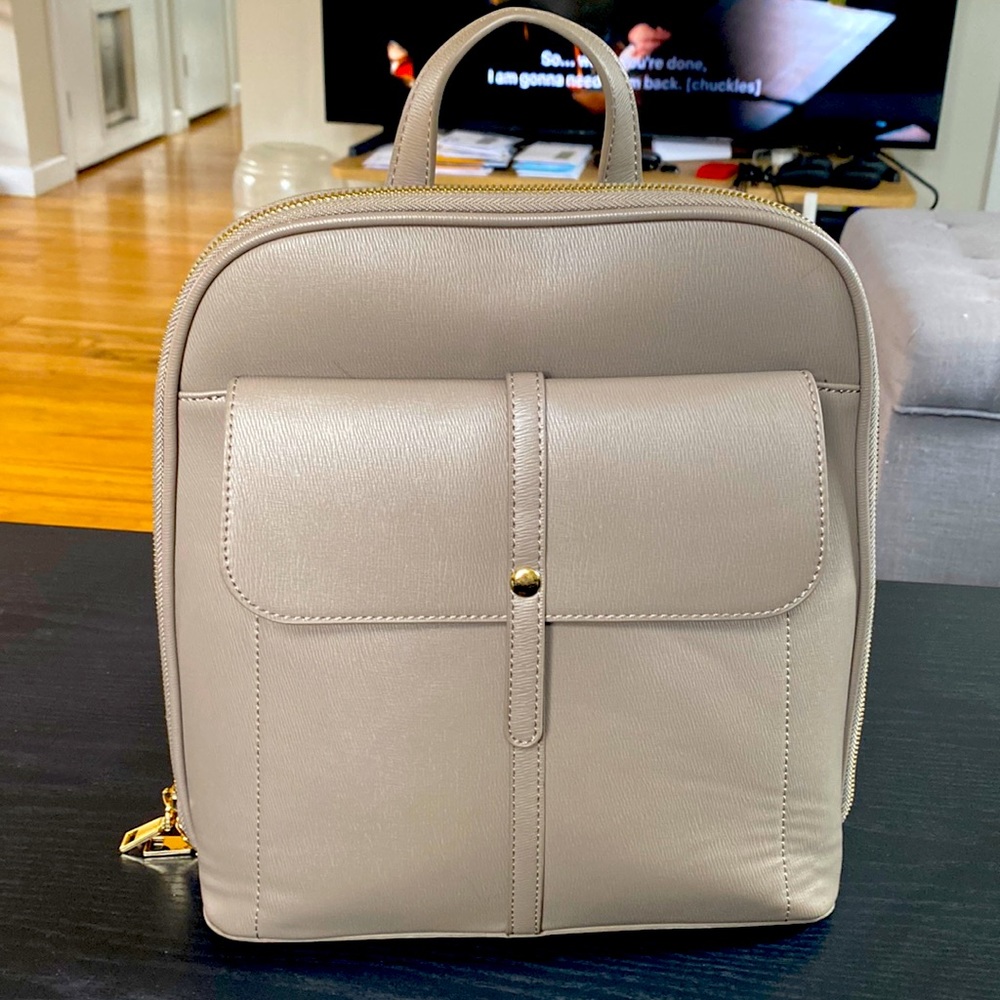 Gray backpack